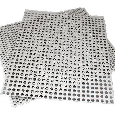 China Perforated Stainless Steel Metal Mesh Round Mesh Hole Hexagonal Perforated Sieve Sheet Plate for sale