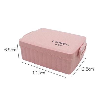 China Freshness Preservation Lunch Box Wheat Straw BPA Free Hot Selling Plastic Food Grade for sale