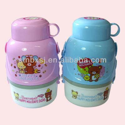 China Sustainable Plastic Lunch Box With Water Bottle /Lunch Box Set for sale