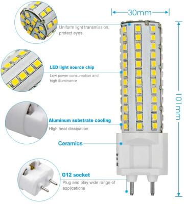 China G12 led residential led 277v retrofit 10W 30*100 mm 108PCS 2835SMD 100-277V ra>80 pf>0.9 replaces CDMT 100W drop shipping CE rohs FCC for sale