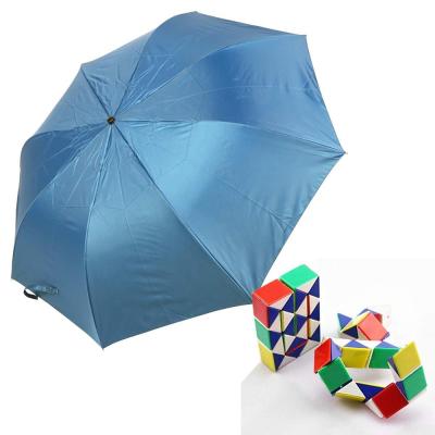 China 2019 Hot Selling Folding 2 High Quality Travel Foldable Blue Umbrella for sale