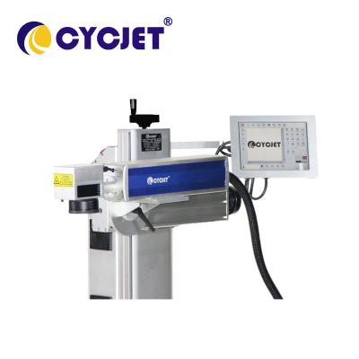 중국 CYCJET LF100F Fiber Fly Laser Marking Machine For Metal / Pipes 100W 판매용