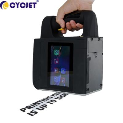 China CYCJET Portable Mobile Handjet Printer For Carton Box Logo Printing Height 100mm for sale