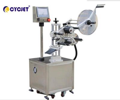 China De Fles clb-512B van CYCJET Vlakke Etiketteringsmachine 1.0KW Semi Auto Etiketteringsmachine Te koop