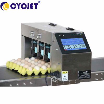 China Thermischer Tintenstrahl-Drucker-For Egg Date-Farbon-line-touch Screen, der 6 Linien Tintenstrahl-Drucken kodiert zu verkaufen