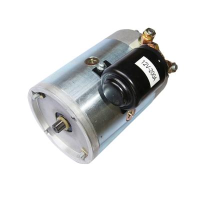 China New Teeth Forklift Motor Hydraulic Vehicle Pump Motor 12V 24V DC 4.5inch for sale