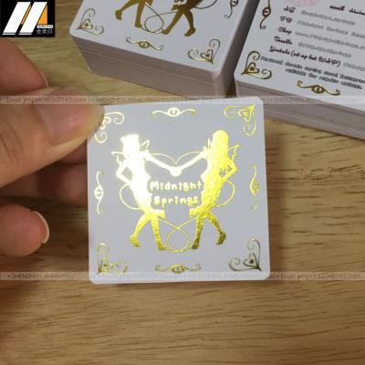 China Advertising Hot Foil Stamping Gloss Name Card Matte Name Card for sale