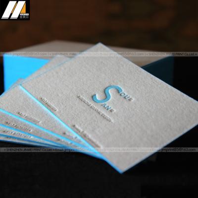 China Advertising High Quality Letterpress Paper Business Card From China Supplier for sale