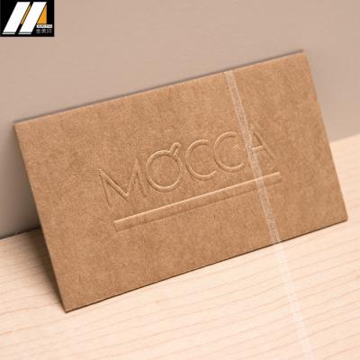 China Shenzhen Factory High Quality Thick Brown Paper Business Card Advertising for sale