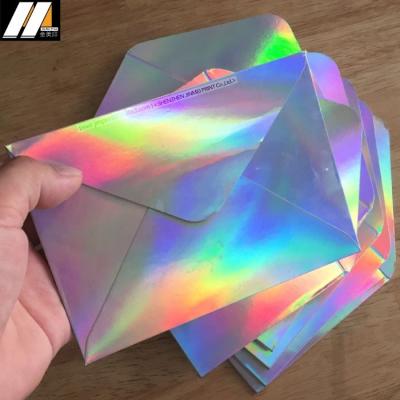 China Europe Factory Wholesale C6 Rainbow Envelope, Glitter Fashion Shiny Holographic Envelopes. for sale