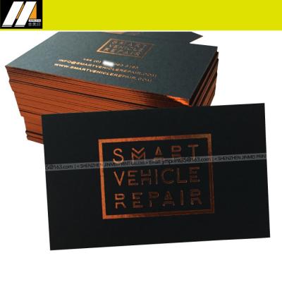 China Advertising Soft Suede Business Card Edge Painting Business Card Maker for sale