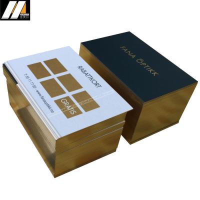 China Propagate Eco - Friendly Printing Gold Foil Presentation Hot Stamping Card for sale