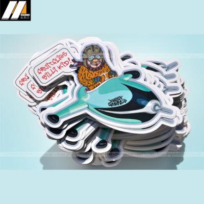 China Good Quality Decorative Offset Printing Sticker Luxury Waterproof Die Cut Stickers for sale