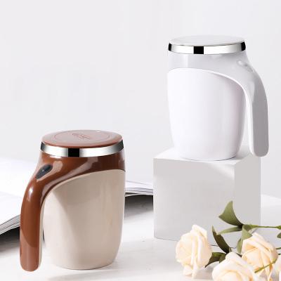 China 304 Stainless Steel Viable Lazy Coffee Cup Automatic Mixing Self Stirring Magnetic Cup Rotating Milk Cup Electric Coffee Mug for sale