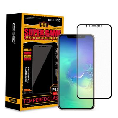 China Eseekgo Anti-fingerprint Mobile Screen Protector Anti Fingerprint Full Curved Frosted Tempered Glass Matte Protector Play Film For iPhone for sale