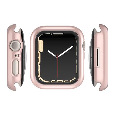 China ESEEKGO PC Anti-scratch Watch Case With Screen Protector 41MM Hard PC Cover Case 45MM For Apple Series 7 for sale