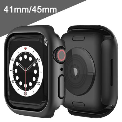 China Hot Selling Protector Cover ESEEKGO Series 7 Rugged PC Protector I Watch Covers Pulseira Para 41mm 45mm Watch Series 7 Case For Apple iWatch for sale