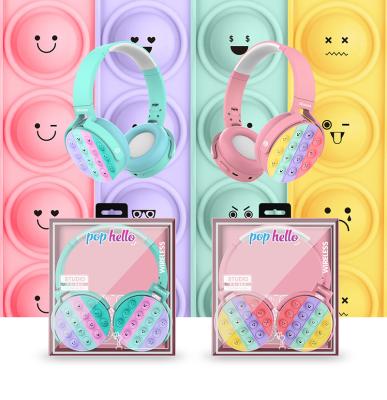 China Cute Push Bubble Earpiece ESEEKGO PO-950 Busty Person Earphone Popit Headset Audifonos Earbuds For Noise He for sale