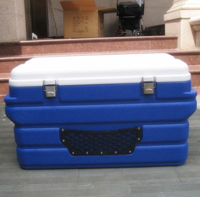 China Waterproof Hot Selling 90L Outdoor Fish Ice Insulated Cooler Box With Faucet for sale