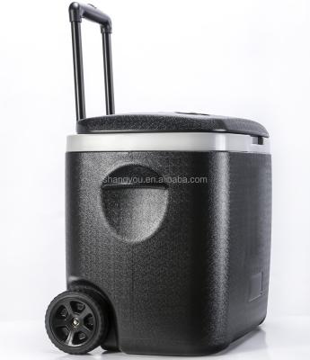 China CANS 48L Insulated Outdoor Plastic Cooler Box With Wheels for sale