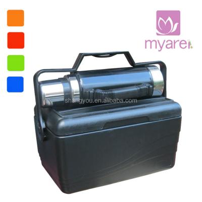 China CANS 2015 Plastic Coolest Ice Cooler Box Set With Flask for sale