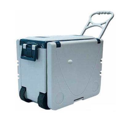 China Coolest Foldable 18.6L Blue Multifunctional Cooler Box Waterproof Table for sale