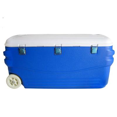 China 150L Large Waterproof Insulated Plastic Cooler Box for sale