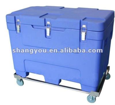 China 250L Rotomoulded Waterproof Dry Ice Storage Box Dry Ice Cooler Box for sale