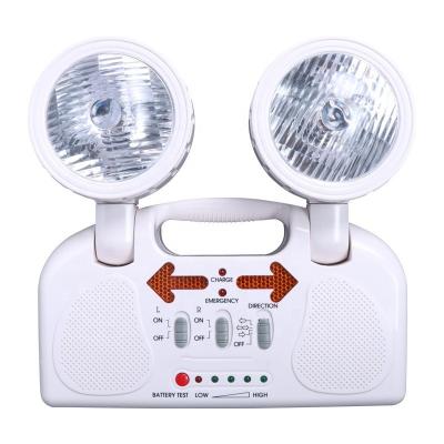 China L280*W275*H77 MM 6W Intelligent Battery Handheld Charging Portable Twin Spot Led Emergency Light for sale