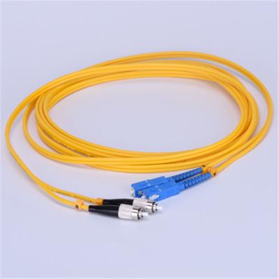 中国 SC UPC-FC UPC Patchcord 3.0mm 3mの単一/二重中心の単一モード パッチ ケーブルSX SM LSZH 販売のため