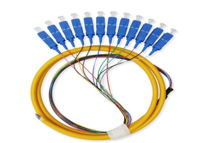 중국 1.5m 12의 핵심 단일 모드 섬유 떠꺼머리 SC 운반대 종류 광케이블 판매용