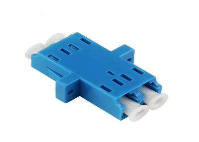 China LC UPC Duplex Fiber Optic Adapters Blue Communication Fiber Connector Flange for sale