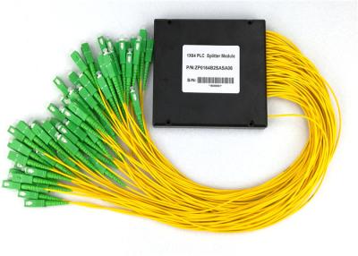 중국 FTTH 광섬유 PLC 쪼개는 도구 아BS SC APC 연결기 1 균열 64 1.5m 2.0mm 떠꺼머리 판매용