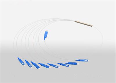 중국 FTTX CATV를 위한 아BS SC/UPC 광섬유 PLC 쪼개는 도구 1x8 0.9mm 단일 모드 연결기 판매용