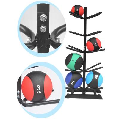 China Barbell Storage Gym Black Medicine Ball Rack For Storage for sale