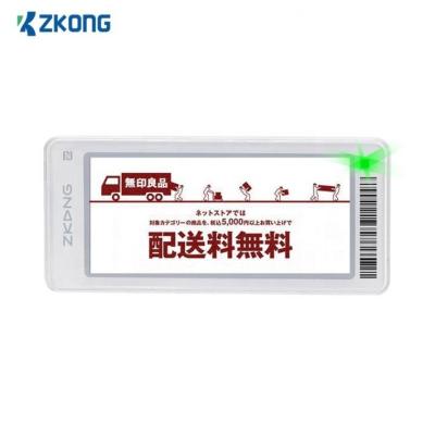 China Supermarket Valuation Zkong Eel 2.9 Inch Epaper Digital Price Tag E Ink Electronic Price Tag Eel Shelf Label for sale