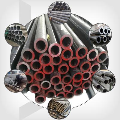 China A36 q235 q345 q195 pipe seamless steel pipe carbon black seamless steel pipe liquid low carbon steel erw welded for sale