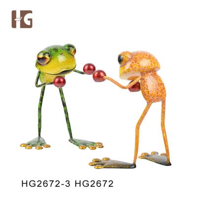 China China Wholesale Decorative Sculpture Frog Fighting Home Craft For Sale for sale