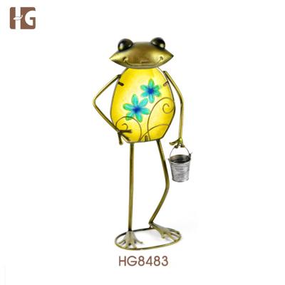 China China good quality hand made metal frog garden decoration for wholesales for sale