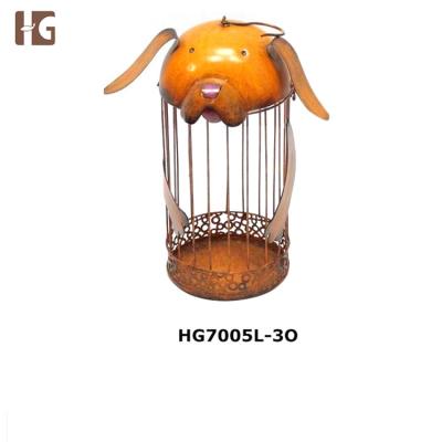 China Wholesale Custom Durable Other Home Decor Metal Dog Shaped Cage for sale