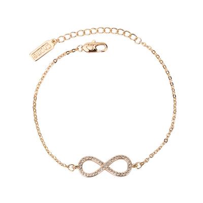 China FASHIONABLE Hot Number 8 Ladies Wild Simple Bracelet S925 Sterling Silver Bracelet Female Niche Selling for sale