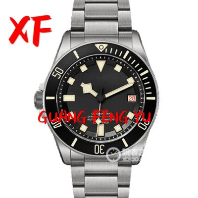 China 1:1 Auto Date 25610TNL XF Automatic Mechanical Watch Left Handed Best Edition Titanium Strap A2824 for sale