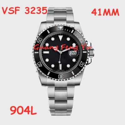 China Best Edition Black Ceramic 1:1 1:1 LN VSF Steel Ceramic Bezel VS3235 904L Auto Date 126610 Automatic Mechanical Watch 41mm for sale