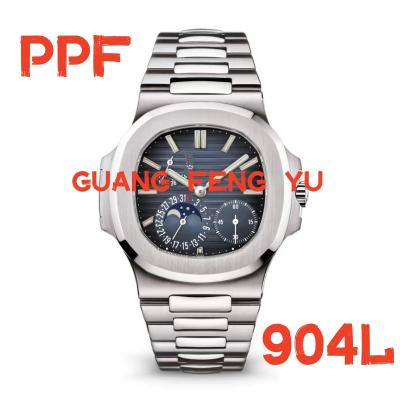 China Factory Date 1:1 Automatic Mechanical Edition Best Mens Watch 5712 SS PPF Blue Dial On SS Strap A240 for sale