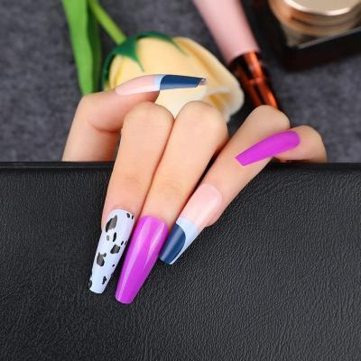 China Easy Apply False French Nail Wholesale Full Cover Finger Press On Nails For Women Press On Artificial Nails for sale