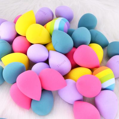 China Raised in Water Non Soft LOW MOQ Latex Makeup Sponge Logo Foundation Beauty Sponge Custom Multicolor Makeup Blender Sponge for sale