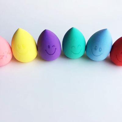 China Rose In Custom Logo Latex Free Super Soft Low MOQ Pink Wholesale Private Label Water Make Up Makeup Sponge Beauty Sponge Blender for sale