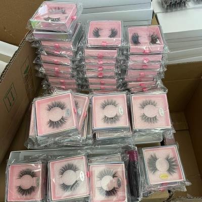 China Pink Mink Eyelash Extensions Natural Long Bundle Vendors Custom With Private Label for sale