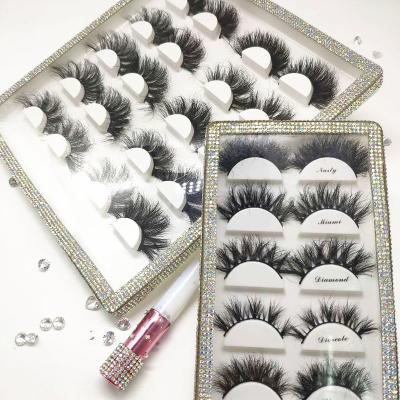 China Best Price Natural Long False Eyelashes 100% Real Mink Long Lashes Full Strip Lashes for sale