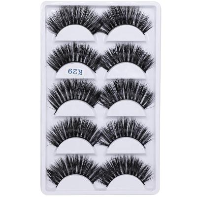 China Natural high quality long full strip short mink lashes 3d mink eyelashes with custom logo for sale